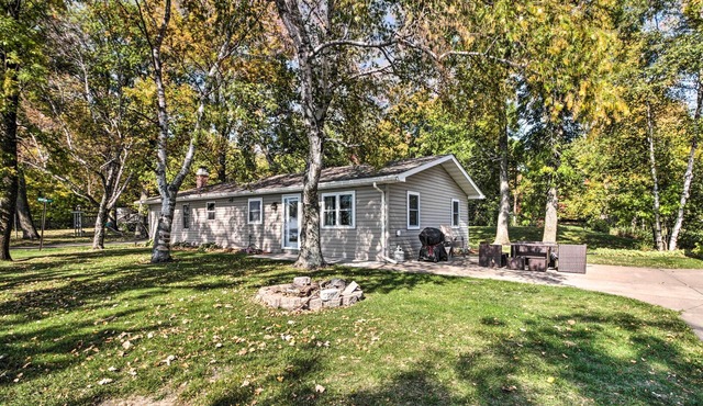 Waterfront Onamia Retreat w/Dock & Fire Pit!