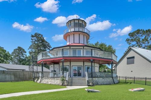 Waterfront One Of A Kind Lighthouse with Large Dock