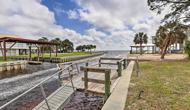 Waterfront Panacea Vacation Rental w/Dock!