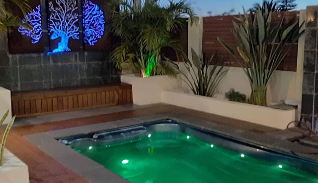 Waterfront Paradise heated swim spa