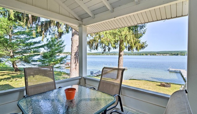 Waterfront Petoskey Cottage w/Deck + Grill!
