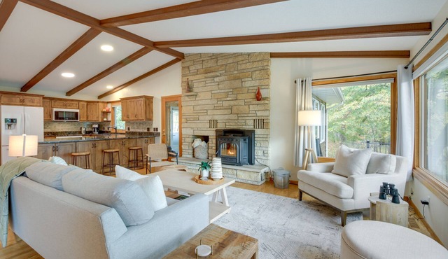 Waterfront Potato Lake Getaway with Deck!