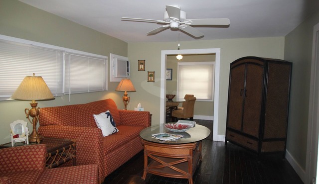 Waterfront property with a quaint one bedroom cottage enjoy old Florida Charm
