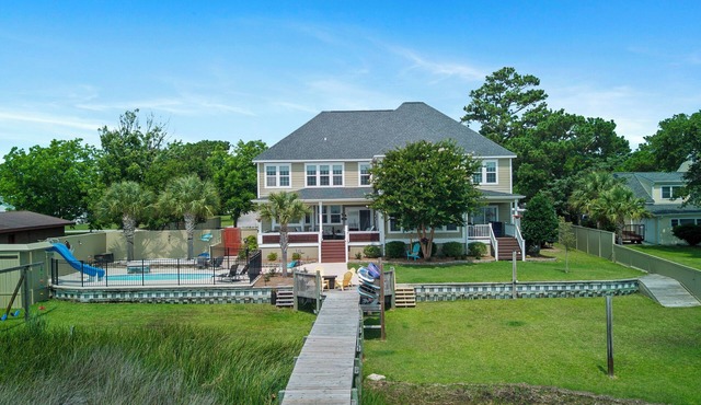 Waterfront Retreat w/Private Pool, Dock, Theater Room & Boat Access