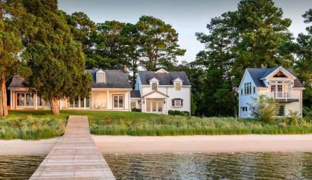 Waterfront Retreat with private beach and dock