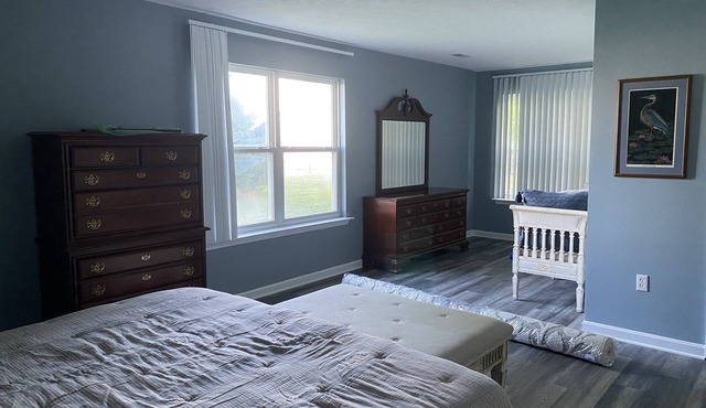 Waterfront River View Home with pier and beach!