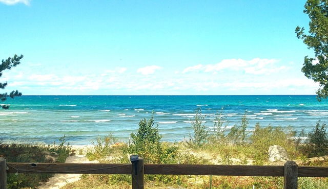 Waterfront - Secluded, Sandy and Scenic on 2 Acres for up to 12 People