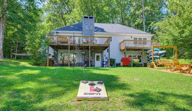 Waterfront Sparta Home w/Game Room & Fire Pit!