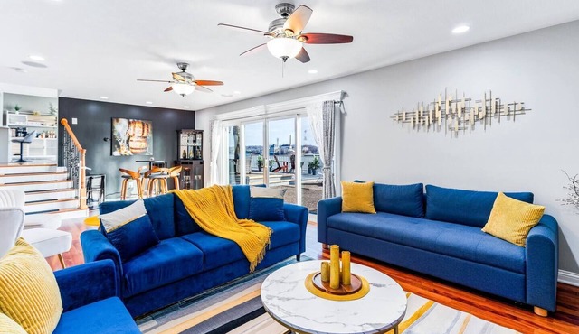 Waterfront Symphony~Newspaper Featured~Cinema~Hot Tub~Fire Pit~Pets~Sauna~Views