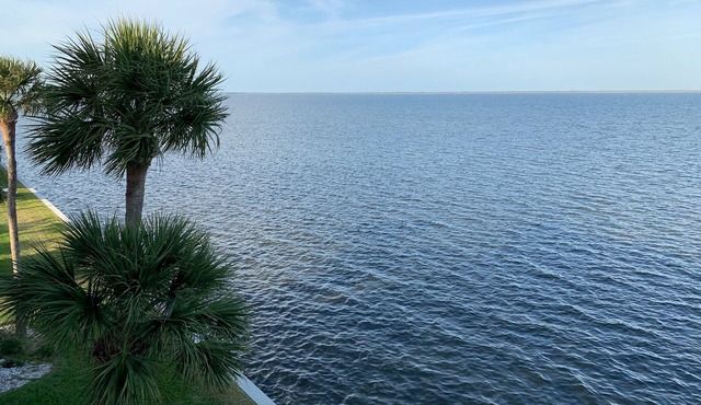Waterfront Top Floor Condo with Perfect Views of Dolphins and SpaceX Launches