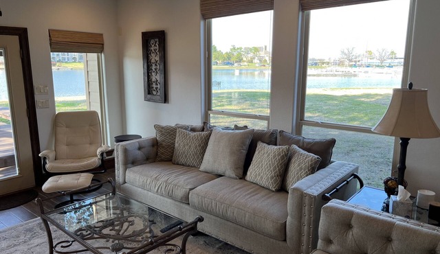 Waterfront Townhome in Walden -Great view, yard, dock, and easy water access.