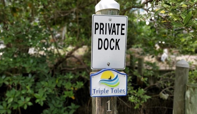 Waterfront Property with Dock and 2 Minute Walk to the Beach