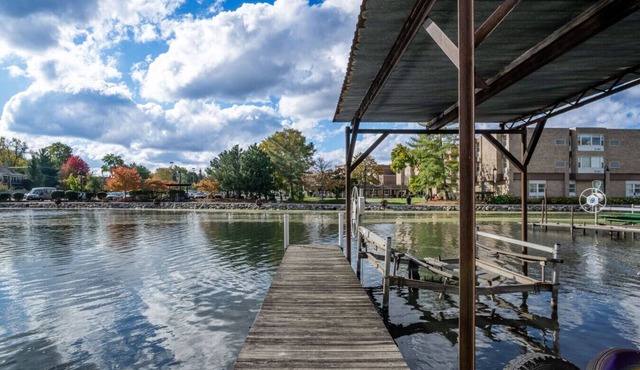 Waterfront Vacation Rental on Fox River | Walk to Downtown McHenry | 3BR/2BA Home with Private Pier