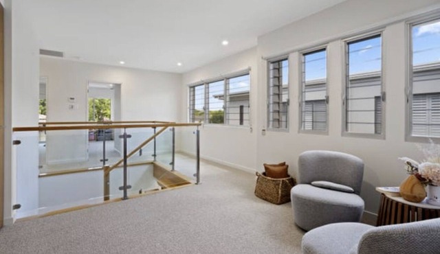 Waterfront villa with a pool and jetty