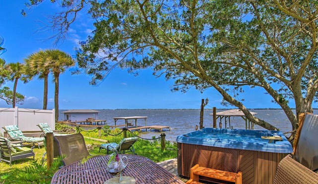 Waterfront Villa with Deck & Dolphin Watching!