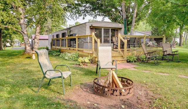 Waterfront Wahkon Home w/Wraparound Deck & Docks