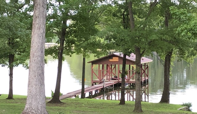Waterfront with private boat ramp and dock for Fishermen and Families