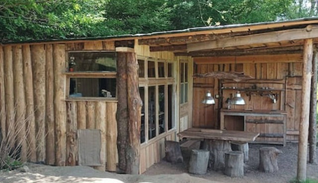 Waterside cabin in the Corrézienne countryside