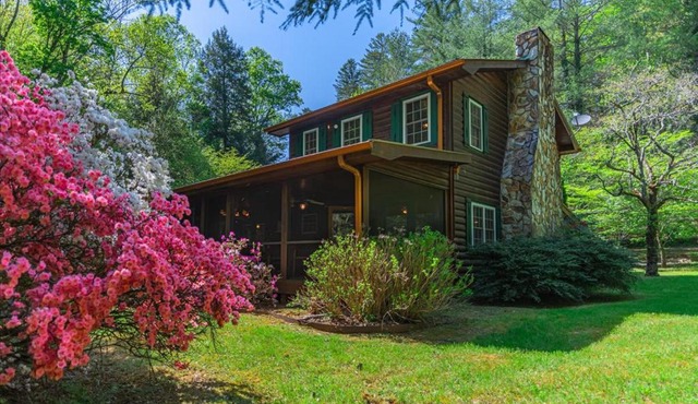 Waterside Cowboy cabin on Stanley Creek
