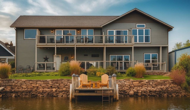 We call it the Walleye Condo! Stunning three-bedroom condo on the Wolf River.
