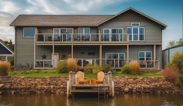 We call it the White Bass Condo! Stunning three-bedroom condo on the Wolf River.