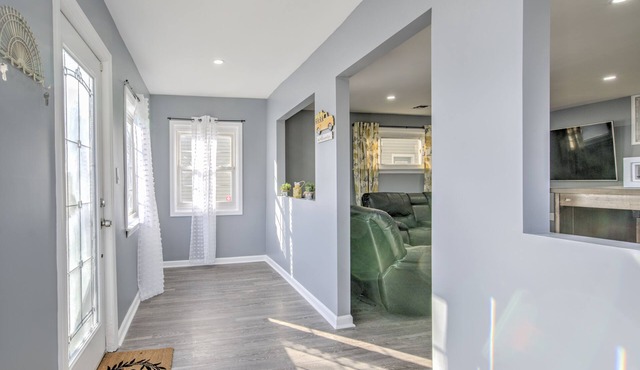 We have a beach house with a full kitchen. Pet Friendly