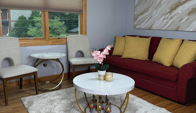 We have a spacious updated two bedroom apartment. Four person maximum - NO PETS