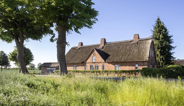 Weberkate, a thatched-roof house on the Baltic Sea—sauna & peaceful location in Heringsdorf