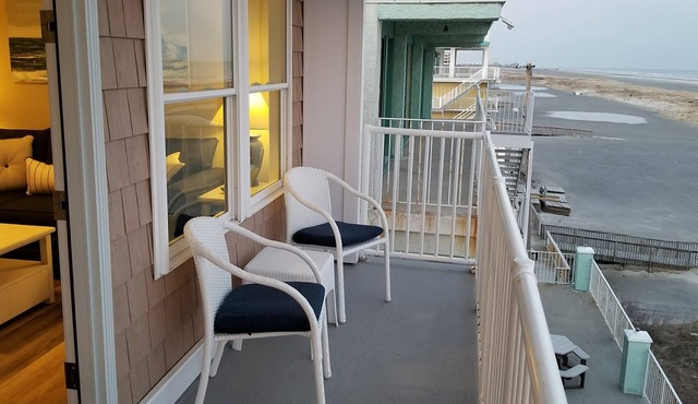Welcome to "Ocean Sunrise". Renovated direct ocean front private end unit.