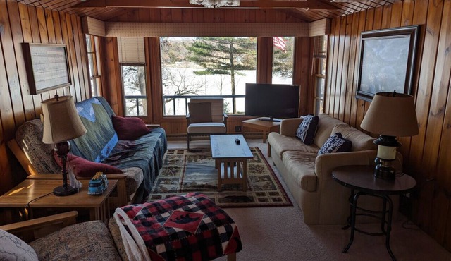 Welcome to our charming lakefront cottage on Bear Trap Lake in Amery, Wisconsin!