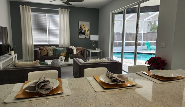 Welcome to Tampa Bay, beautiful private home with 4 bedrooms and a pool n