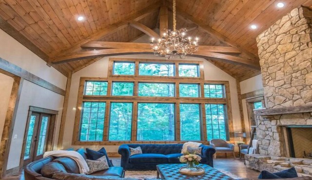 Welcome to the Lion and the Lamb Lodge. This luxury cabin offers guests an unpre