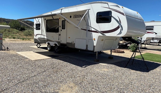 Welcome to the Trout House RV with AC in Navajo Dam