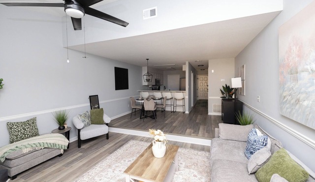 Welcome to your perfect home base! Nestled in a quiet, charming neighborhood!