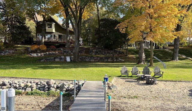 West Facing Lakefront Home With 125 Feet Of Sandy Lakeshore On Minnetonka