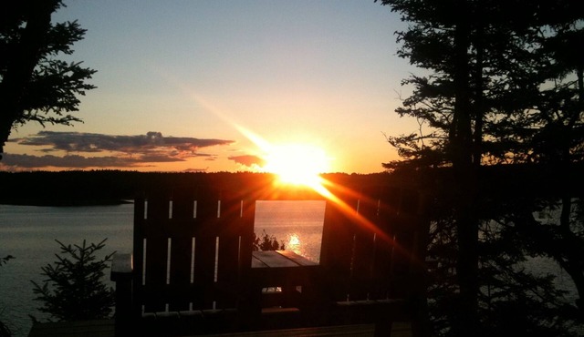 West Point, a private beach front home & cabin on the quiet side of MDI.