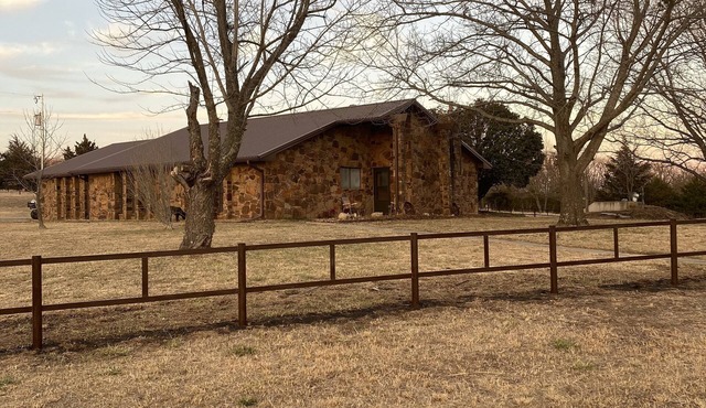Western themed home on the hill in the country!