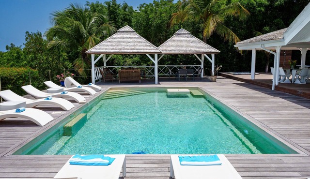 Whispers of the Caribbean: Villa Azur’s Private Pool, Jacuzzi & Timeless Luxury