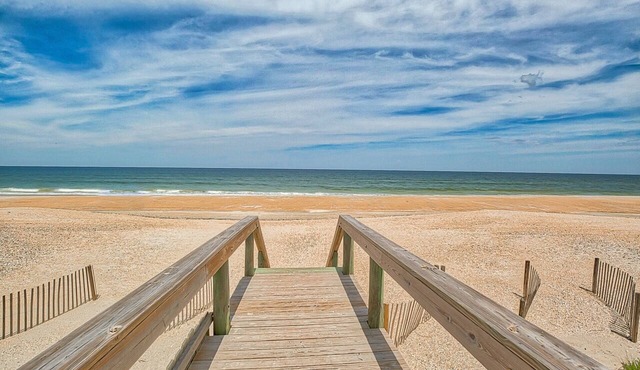 What a view! Beautiful 1st Floor Oceanfront Condo on Ponte Vedra Beach.