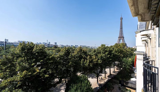 Where French Balconies Frame the Eiffel Tower: 240 m² of Parisian Elegance