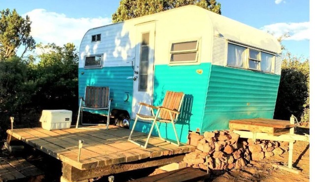 While not a hotel, the Feather Trailer provides a relaxed, peaceful retreat in nature with the warmth and convenience you need for a memorable outdoor getaway.