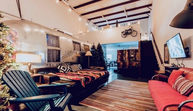 Whimsical Glamping Loft + Airstream by Meow Wolf
