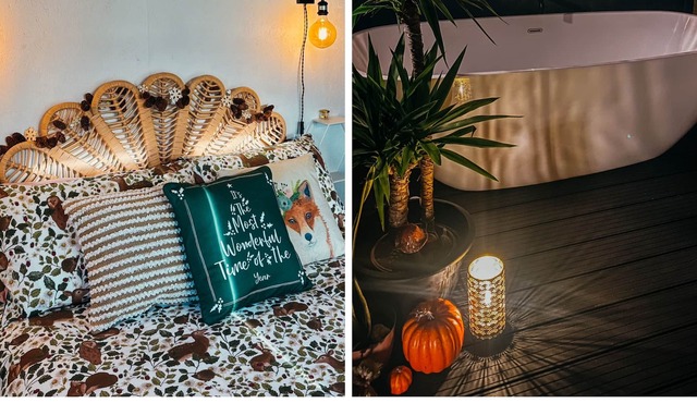 Whimsical Wagon with Huge Outdoor Bathtub