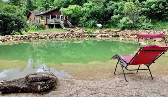 White Pine Cabin With Swimming Pond & Hot Tub Jacuzzi