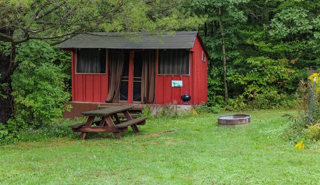 White Pine Rustic Camping Cabin