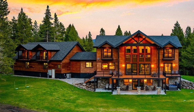 White Wolf Lodge | Luxe 8,200 sq ft Estate on 85 Acres - Hot Tub - Island Park Views