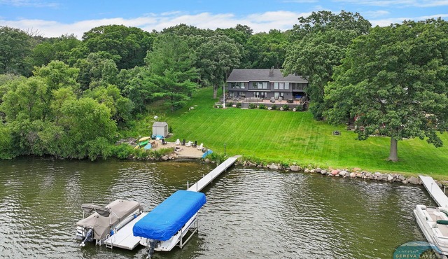 Whitewater Lake Luxury Home with Dock Deck Home Bar and Huge Yard