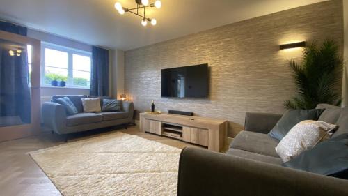 Whittaker Mews near Alton Towers JCB