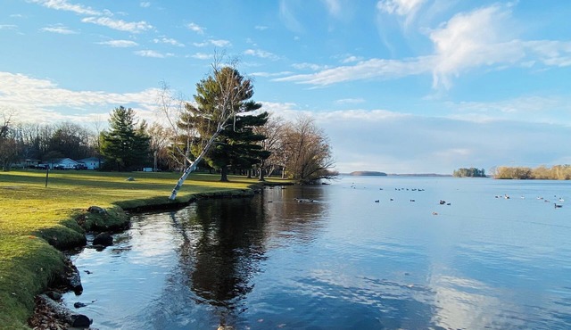 WI river, Kash Park Play & Stay, Pet friendly, fully fenced yard.