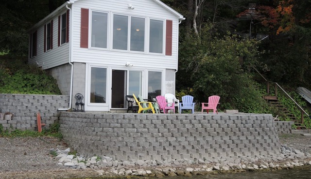 Wide Waterview - Spectacular lake views, swimming, fishing, Canadarago Lake